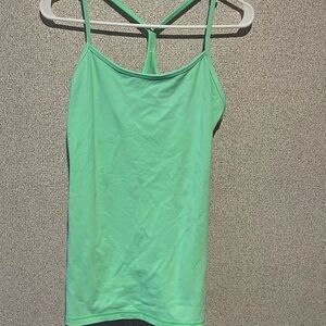 Lululemon Athletica Green Backless‎ Fitted Camisole